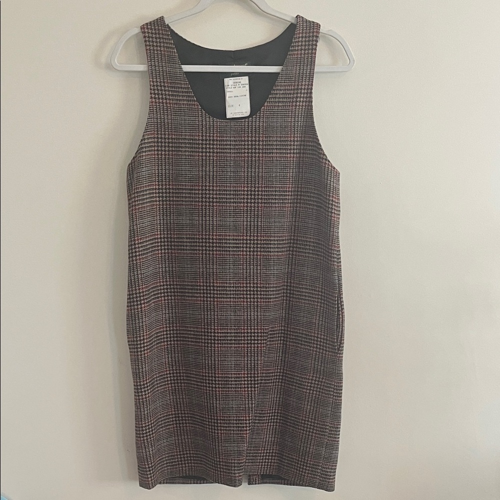 Vintage Harve Benard Wool Plaid Dress Academia Preppy Houndstooth English Countr
